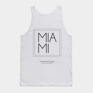 Miami city Minimal Typography Tank Top